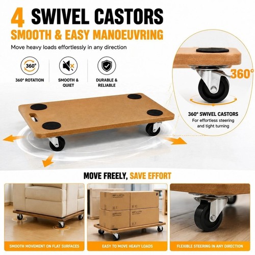 200kg wooden hand dolly - wooden,