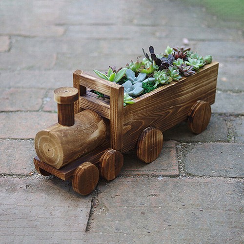 Garden modern wooden train - modern,