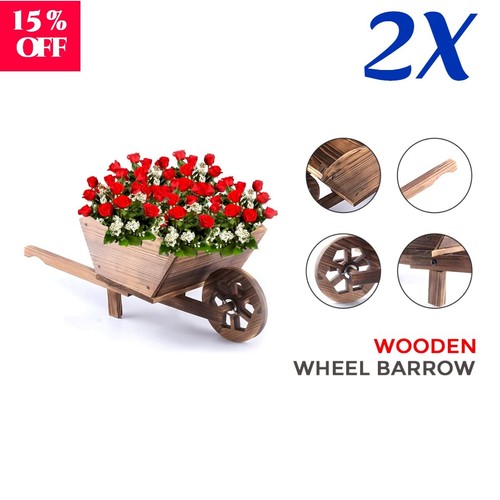 Garden modern wooden wheel - garden,