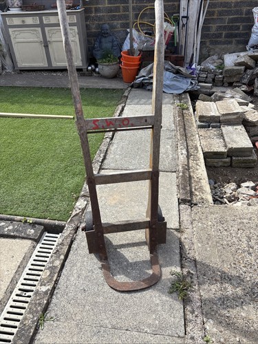 Vintage wooden sack barrow - sack,