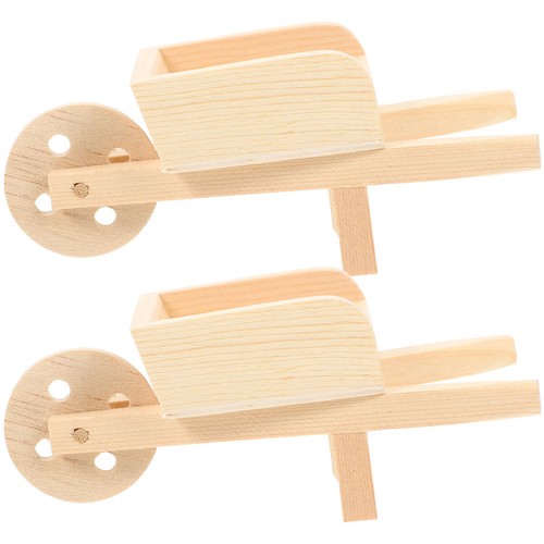 Miniature wooden cart - wooden,