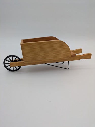 Wooden wheel barrow decorative - barrow,