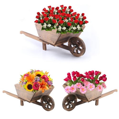 Garden modern wooden wheel - garden,