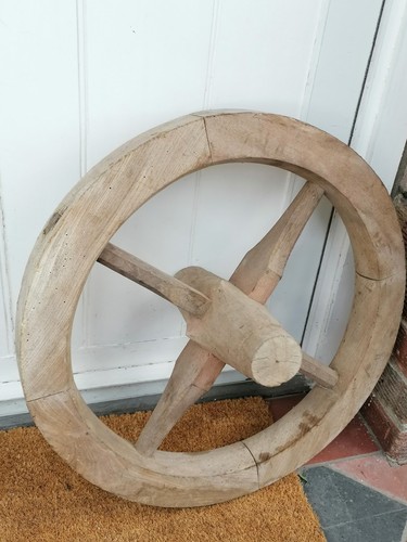 Wheelwright made wooden - , wheel
