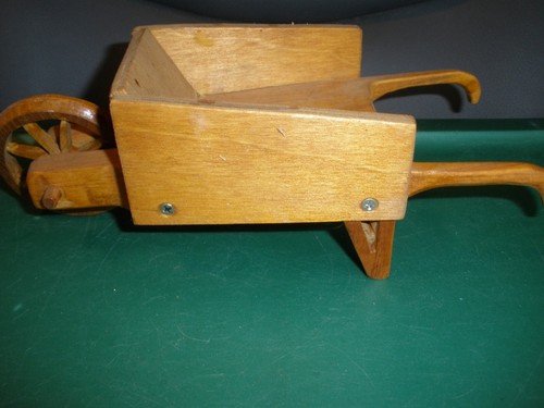 Handmade wooden wheel barrow - wheel,